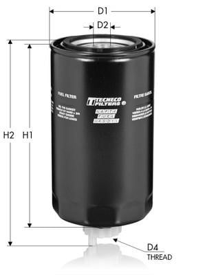 Tecneco GS124 Fuel filter GS124