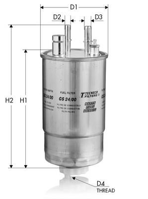 Tecneco GS24/00 Fuel filter GS2400
