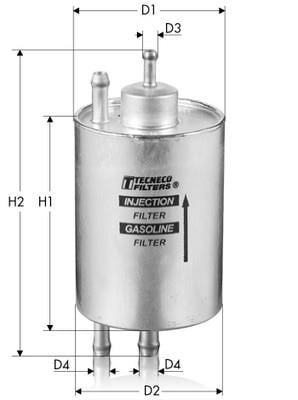 Tecneco IN9527 Fuel filter IN9527