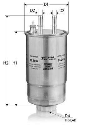 Tecneco GS24/04 Fuel filter GS2404