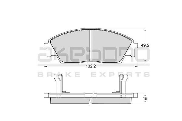 Akebono AN210K Brake Pad Set, disc brake AN210K