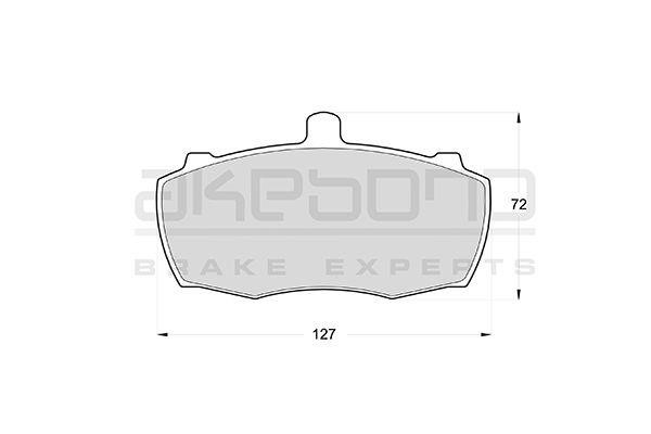 Akebono AN-4170K Brake Pad Set, disc brake AN4170K