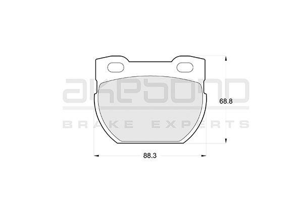 Akebono AN-4546KE Brake Pad Set, disc brake AN4546KE