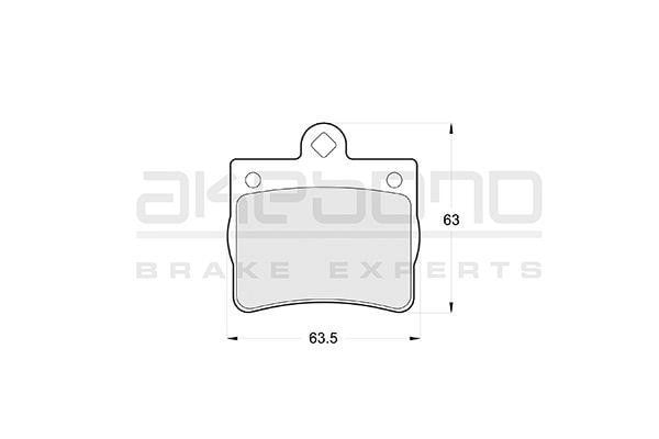 Akebono AN-4248K Brake Pad Set, disc brake AN4248K