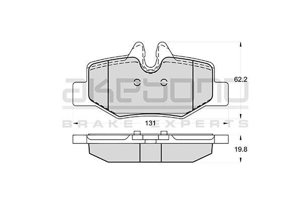 Akebono AN-4603KE Brake Pad Set, disc brake AN4603KE