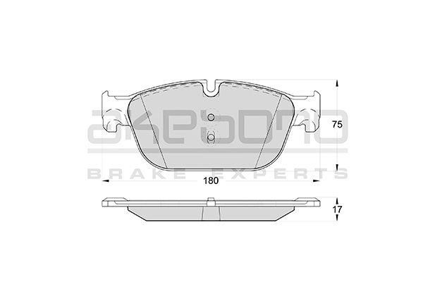 Akebono AN-4694WKE Brake Pad Set, disc brake AN4694WKE