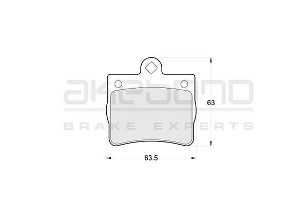 Akebono AN-4248KE Brake Pad Set, disc brake AN4248KE