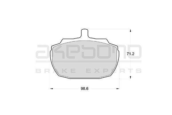 Akebono AN-4133KE Brake Pad Set, disc brake AN4133KE