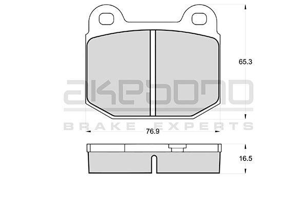 Akebono AN-4123K Brake Pad Set, disc brake AN4123K