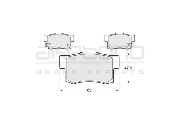 Akebono AN-8217WK Brake Pad Set, disc brake AN8217WK