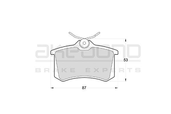 Akebono AN-4462KE Brake Pad Set, disc brake AN4462KE