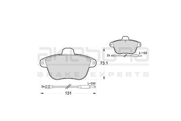 Akebono AN-4744WK Brake Pad Set, disc brake AN4744WK