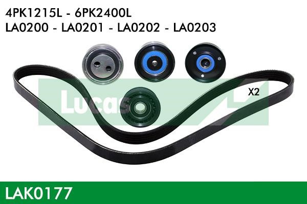 Lucas diesel LAK0177 Drive belt kit LAK0177