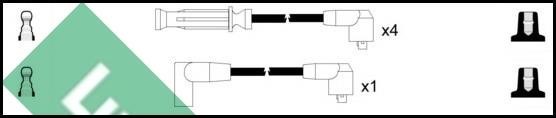 Lucas Electrical LUC7443 Ignition cable kit LUC7443