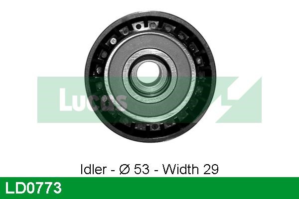 Lucas Electrical LD0773 Tensioner pulley, timing belt LD0773