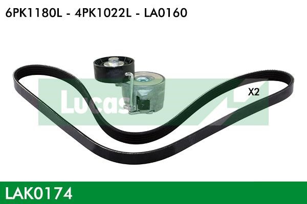 Lucas diesel LAK0174 Drive belt kit LAK0174