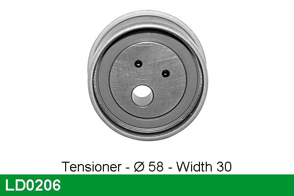 TRW LD0206 Tensioner pulley, timing belt LD0206