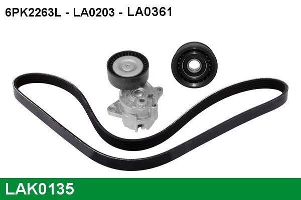 Lucas diesel LAK0135 Drive belt kit LAK0135
