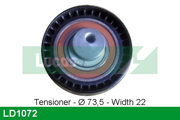 Lucas Electrical LD1072 Tensioner pulley, timing belt LD1072