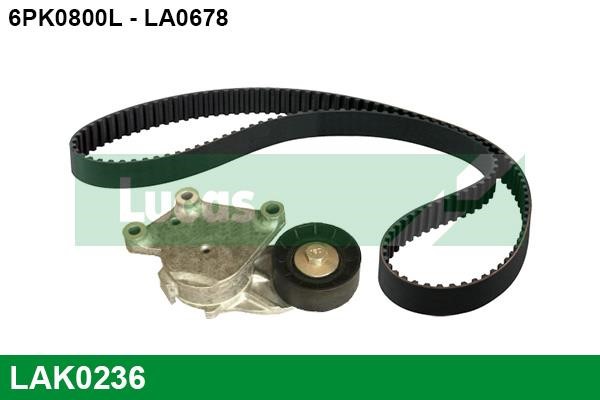 Lucas diesel LAK0236 DRIVE BELT KIT LAK0236