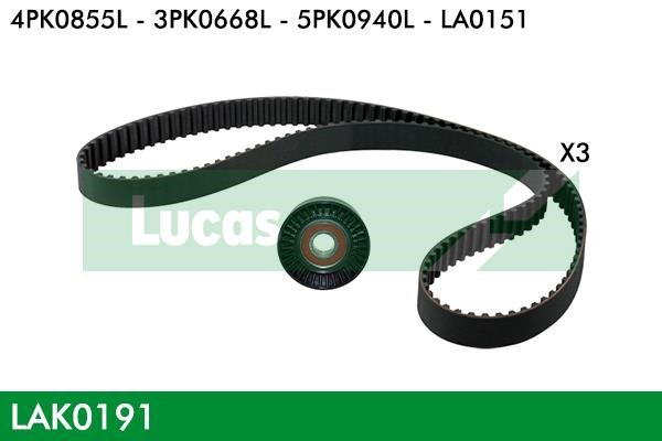 Lucas diesel LAK0191 Drive belt kit LAK0191