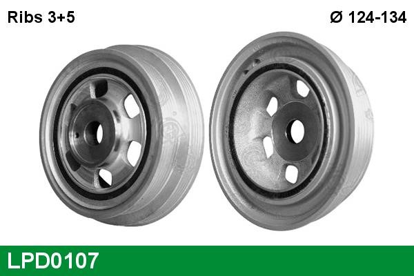 TRW LPD0107 Belt Pulley, crankshaft LPD0107