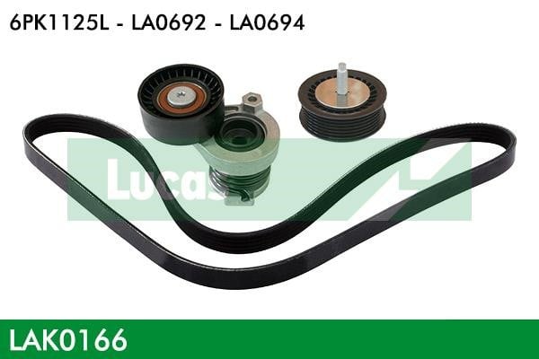 Lucas diesel LAK0166 Drive belt kit LAK0166