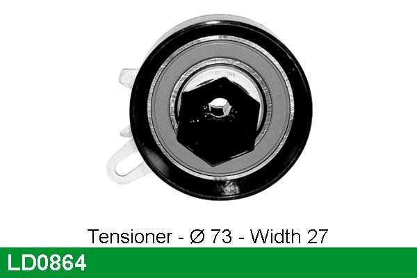 TRW LD0864 Tensioner pulley, timing belt LD0864