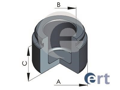 Ert 151567C Rear brake caliper piston 151567C