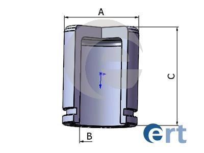 Ert 151412C Rear brake caliper piston 151412C