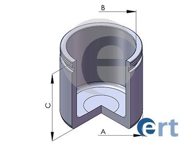 Ert 151501C Front brake caliper piston 151501C