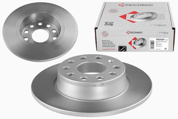 Protechnic PRD5391 Rear brake disc, non-ventilated PRD5391