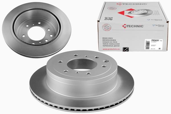 Protechnic PRD6201 Rear ventilated brake disc PRD6201