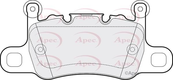 APEC braking PAD2128 Brake Pad Set, disc brake PAD2128