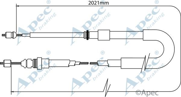 APEC braking CAB1379 Cable Pull, parking brake CAB1379