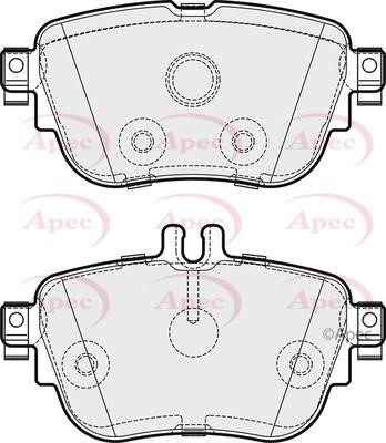 APEC braking PAD2174 Brake Pad Set, disc brake PAD2174