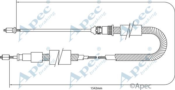 APEC braking CAB1339 Cable Pull, parking brake CAB1339