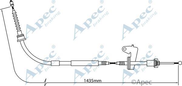 APEC braking CAB1299 Cable Pull, parking brake CAB1299