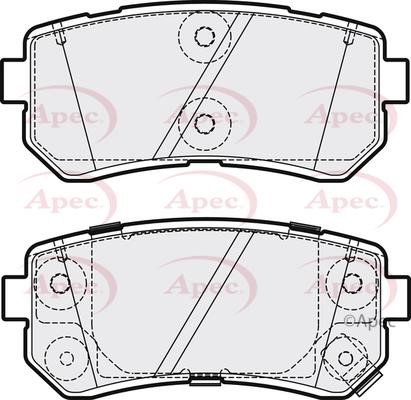 APEC braking PAD2218 Brake Pad Set, disc brake PAD2218
