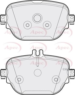 APEC braking PAD2163 Brake Pad Set, disc brake PAD2163