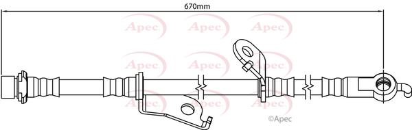 APEC braking HOS4178 Brake Hose HOS4178