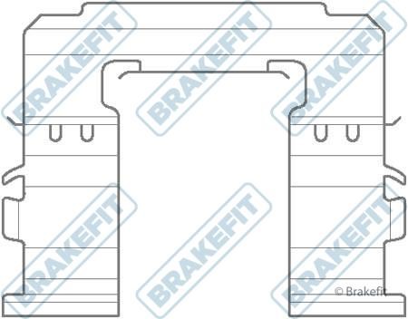 APEC braking BKT1121 Mounting kit brake pads BKT1121