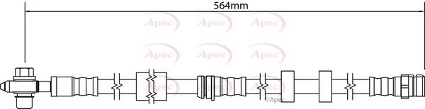 APEC braking HOS4293 Brake Hose HOS4293