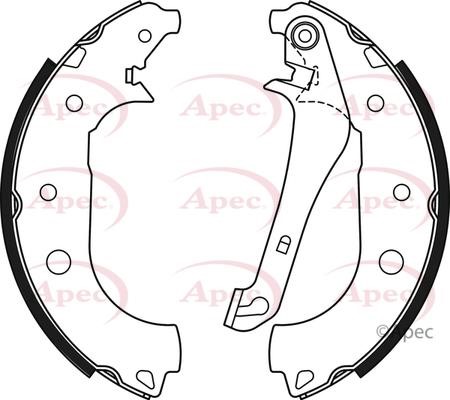 APEC braking SHU831 Brake shoe set SHU831