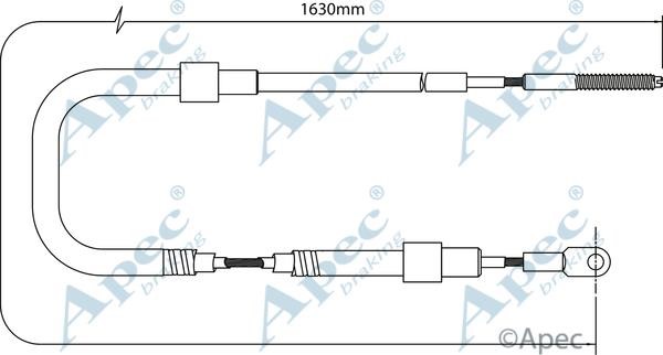 APEC braking CAB1021 Cable Pull, parking brake CAB1021