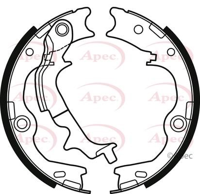 APEC braking SHU822 Parking brake shoes SHU822