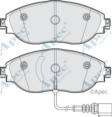 APEC braking PAD2304B Brake Pad Set, disc brake PAD2304B
