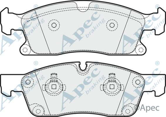 APEC braking PAD1924B Brake Pad Set, disc brake PAD1924B