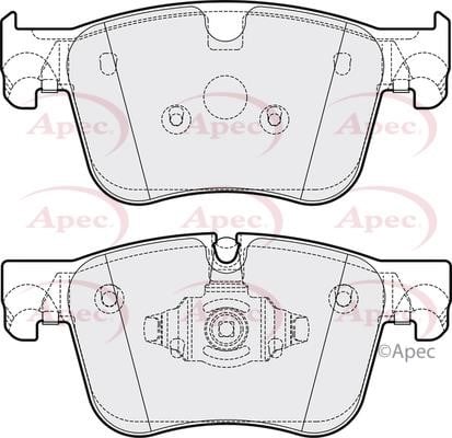 APEC braking PAD2184 Brake Pad Set, disc brake PAD2184