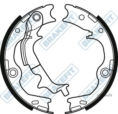 APEC braking BSH1140 Parking brake shoes BSH1140